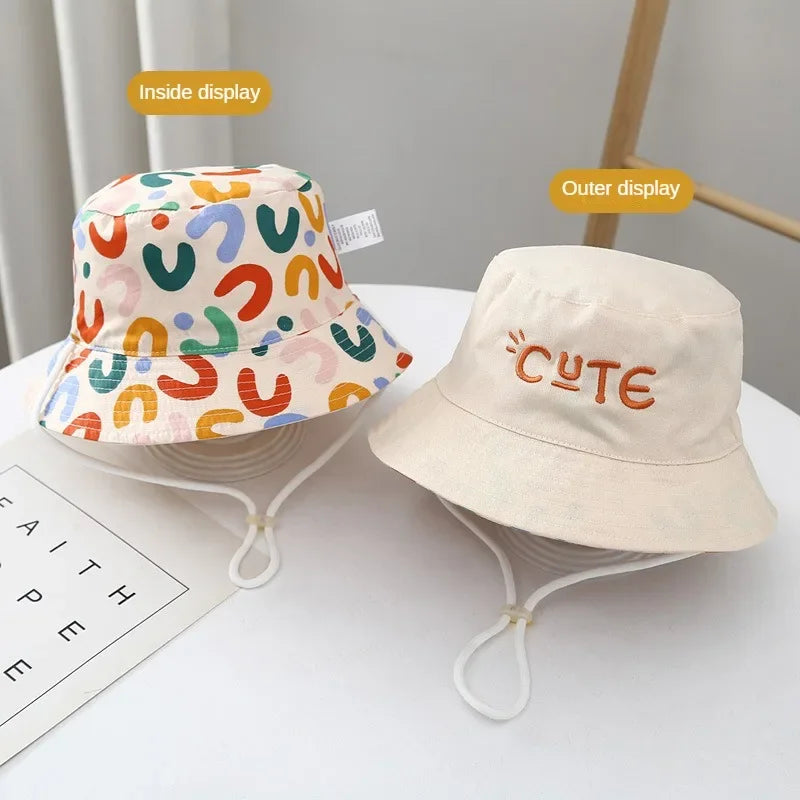 Double Sided Baby Bucket Hat, Unisex