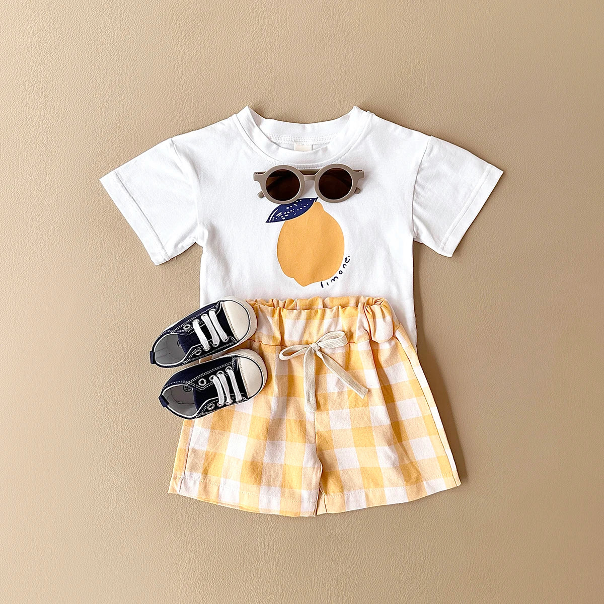 2PCS Baby & Toddler Lemon Shirt & Short set.